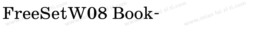FreeSetW08 Book字体转换